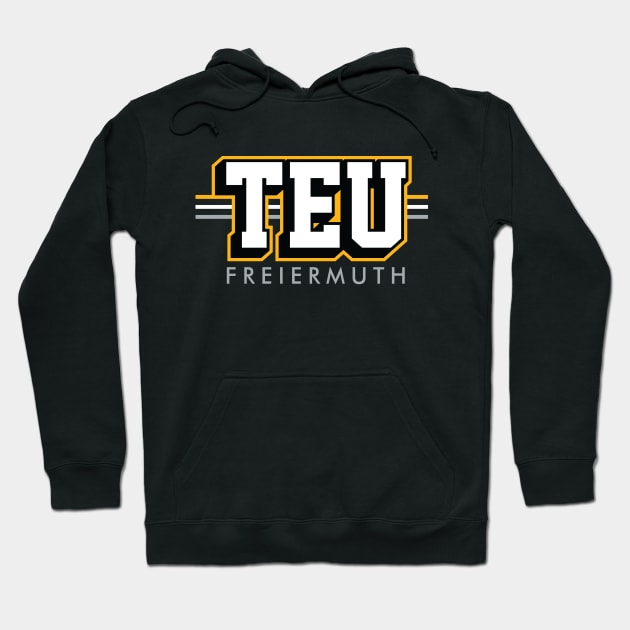 Tight End University - TEU - Pat Freiermuth - Pittsburgh Steelers Hoodie by nicklower